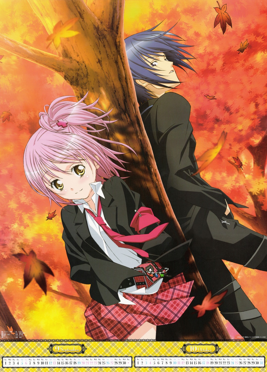 calendar, hinamori_amu, sai_fumihide, screening, shugo_chara!, tsukiyomi_ikuto