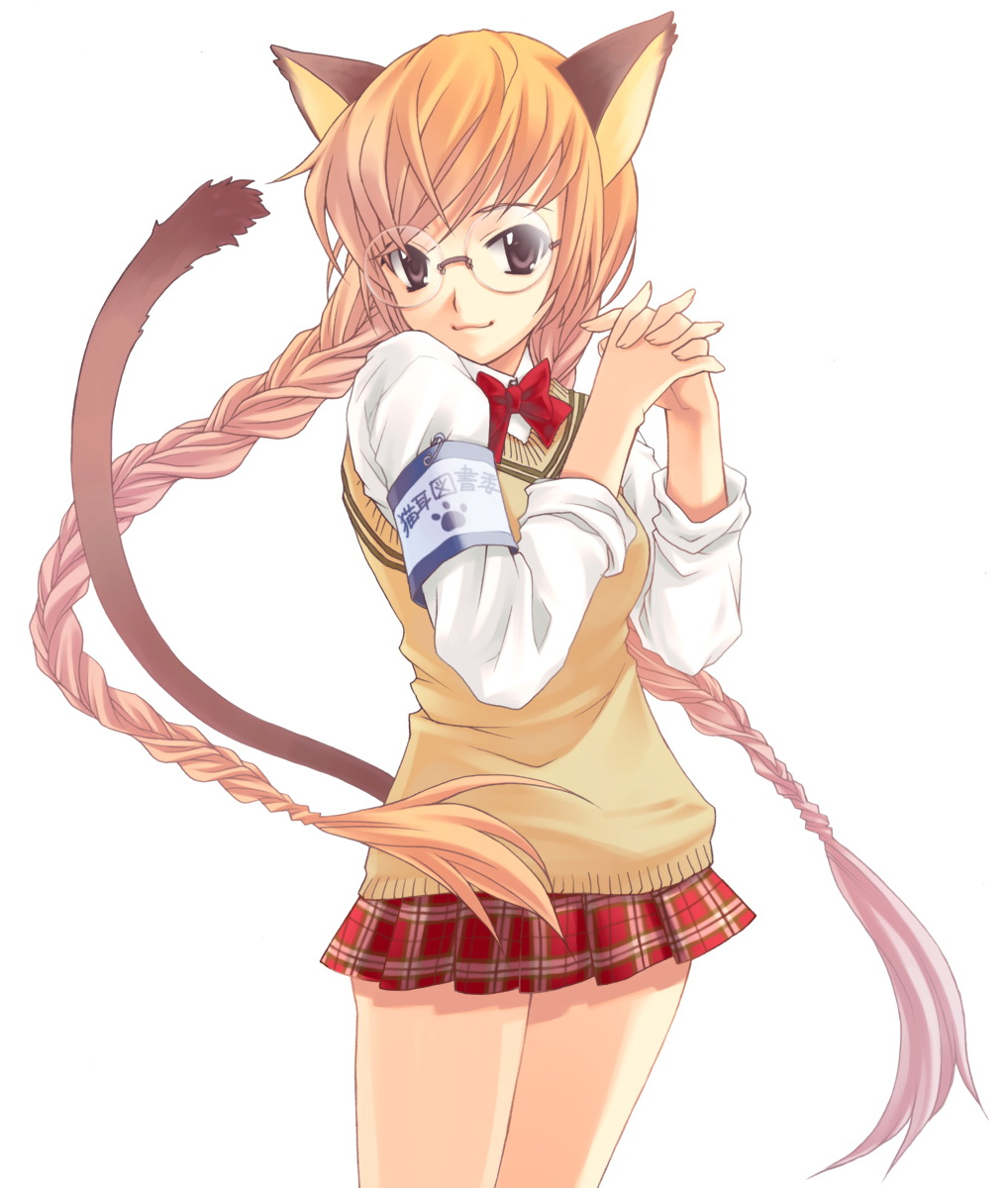 animal_ears, megane, nekomimi, seifuku, takigawa_yuu