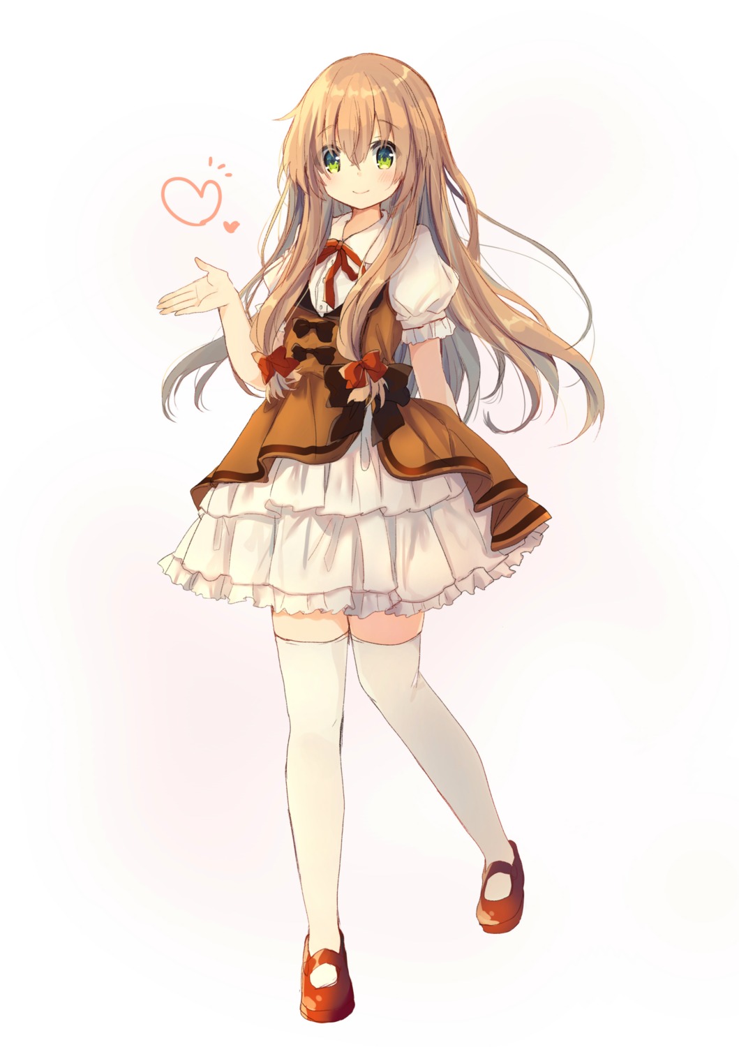 asanagi_kurumi_(panda-doufu), dress, heels, thighhighs