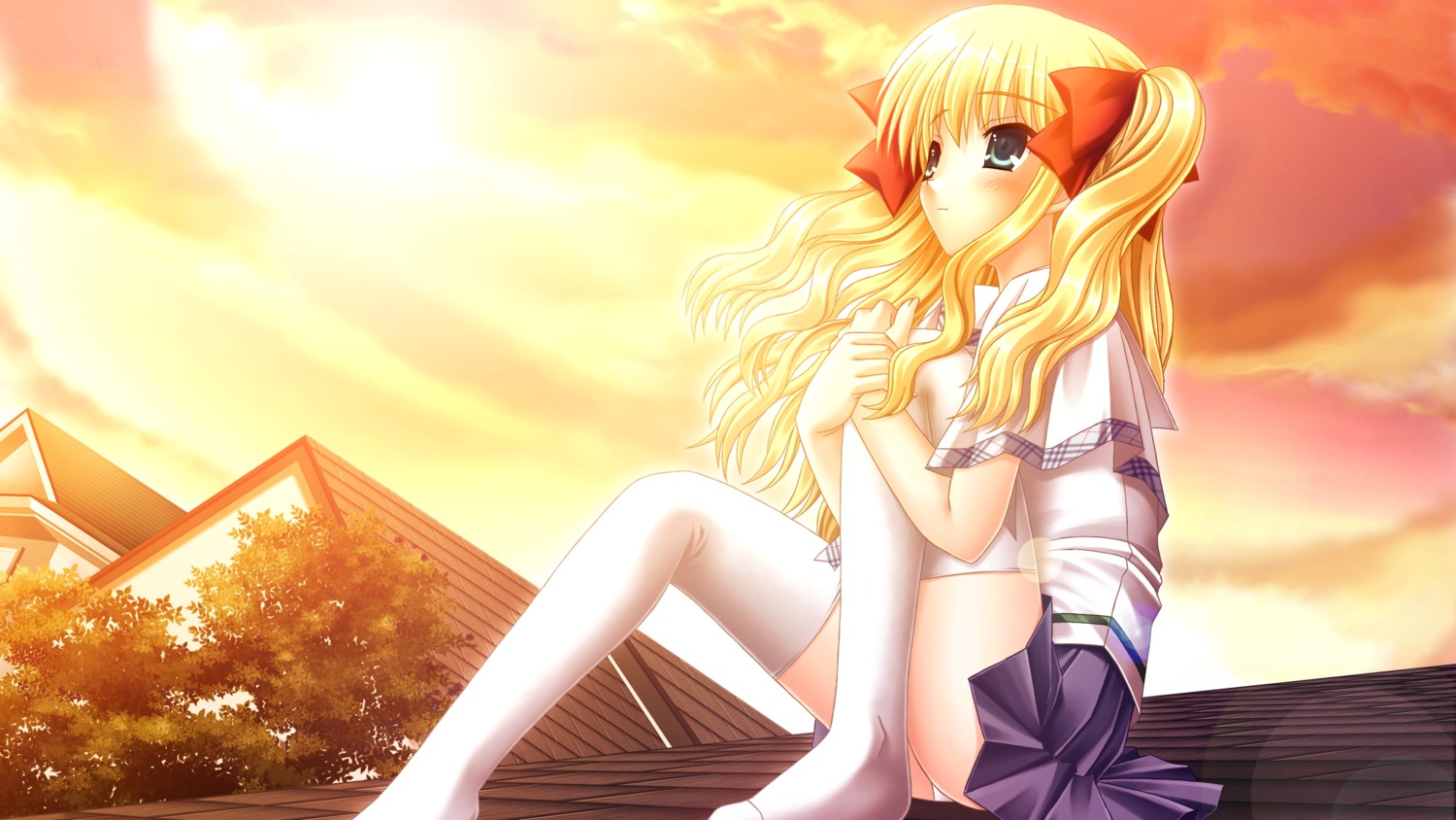 asuka_pyon, claire, pantsu, seifuku, sin_kuro_to_kiiro_no_shoujo, thighhighs
