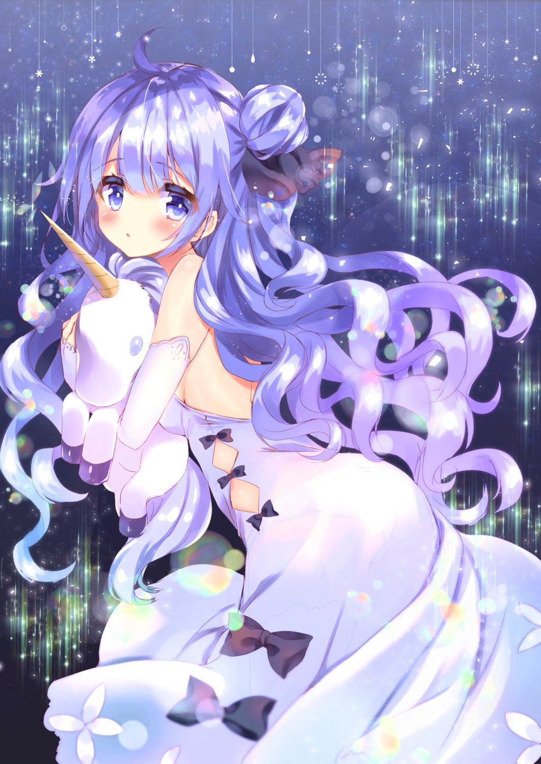 azur_lane, dress, honoka_(moe-moeko), pantsu, see_through, thighhighs, unicorn_(azur_lane)
