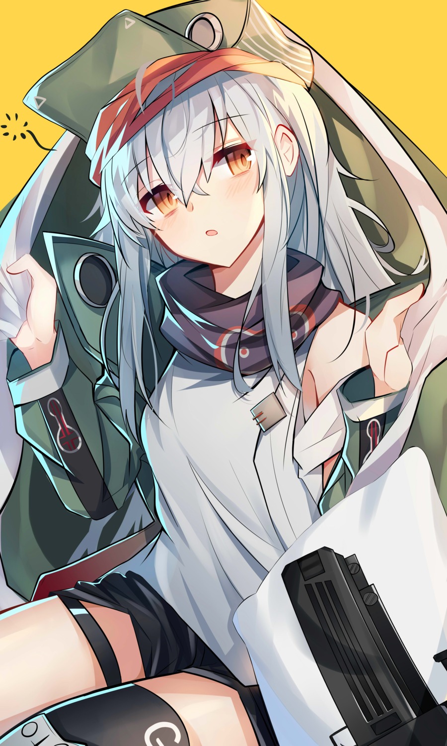 g11_(girls_frontline), garter, girls_frontline, gun, thighhighs, yanggang