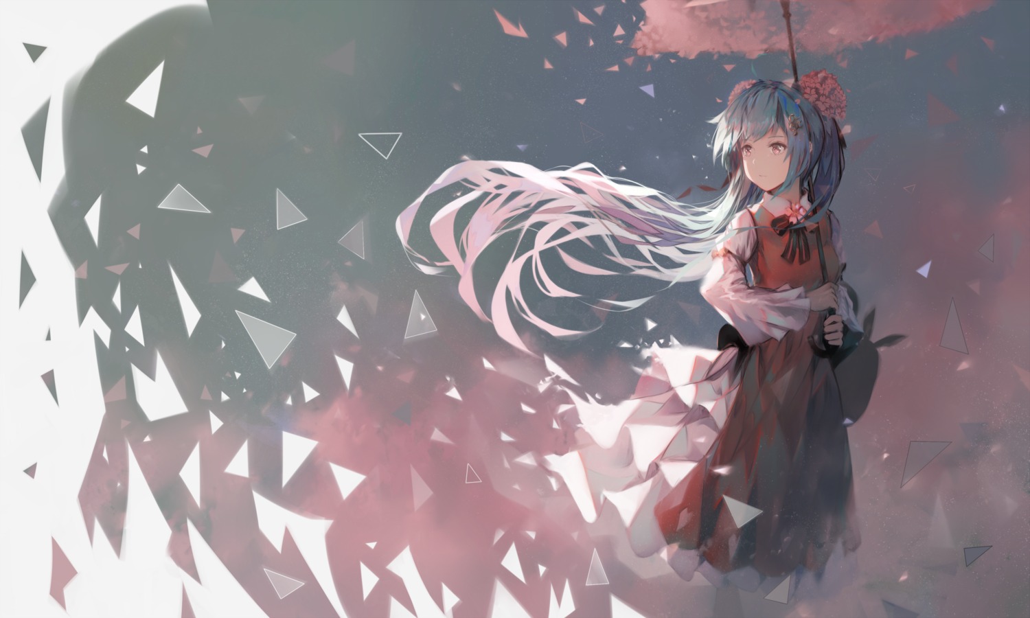 hatsune_miku, japanese_clothes, natsumoka, vocaloid