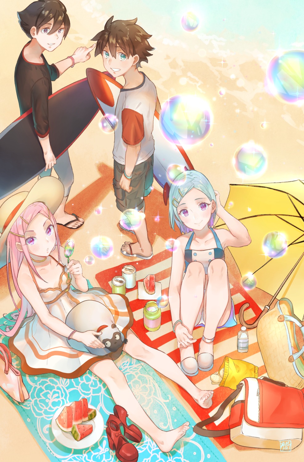 anemone, bomhat, dominic_sorel, dress, eureka, eureka_seven, pantsu, renton_thurston