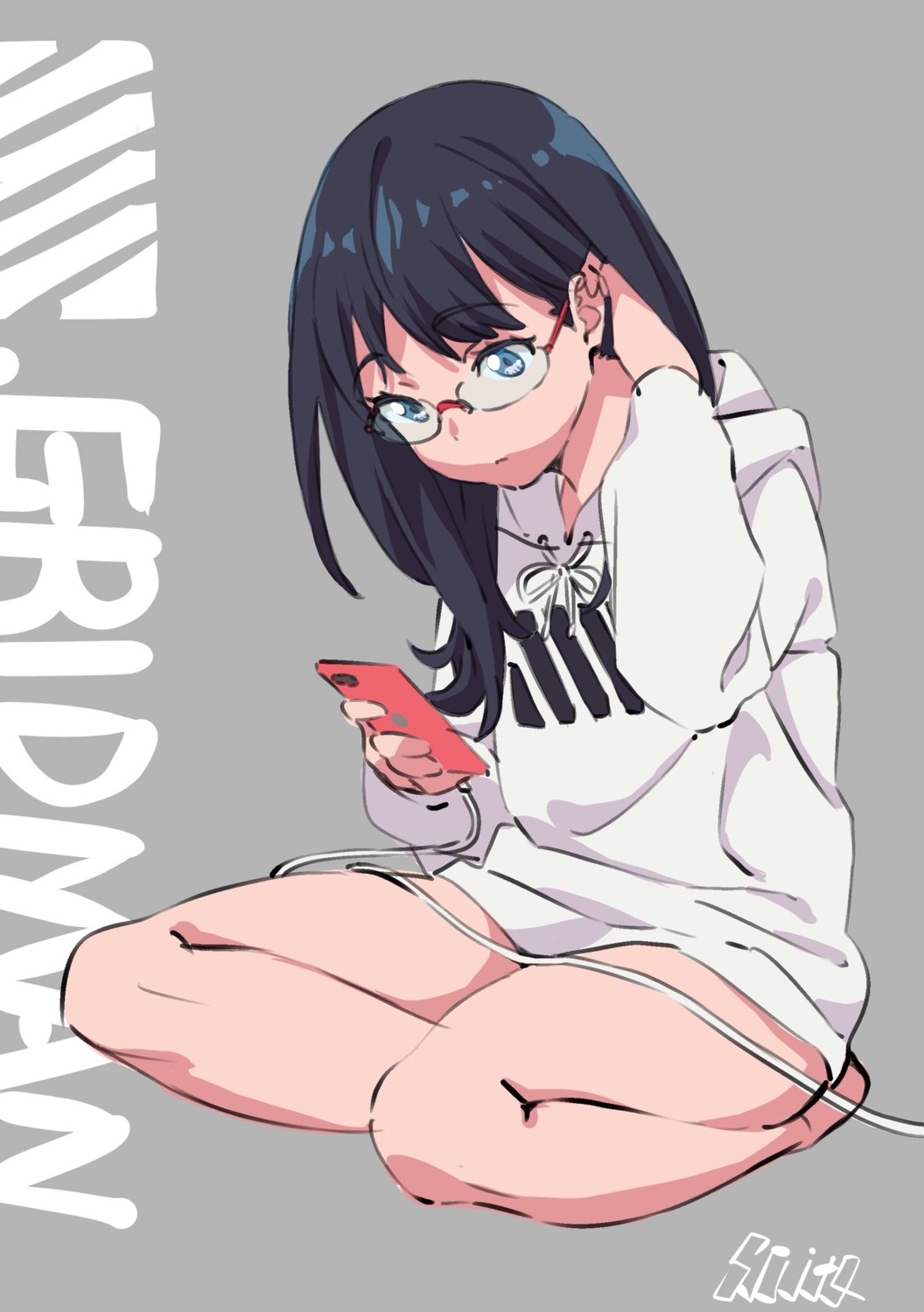 gridman_universe, megane, saitou_kengo, ssss.gridman, takarada_rikka