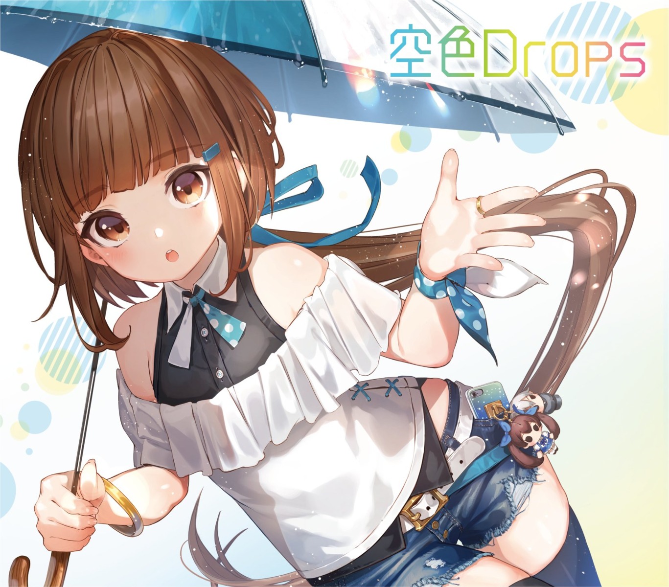 chibi, gmo, mikumo_conoha, ryota_(ry_o_ta), thighhighs, umbrella