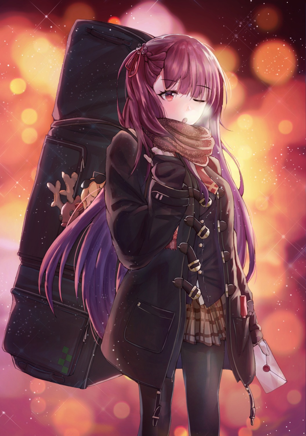 girls_frontline, necoring862, pantyhose, seifuku, wa2000_(girls_frontline)