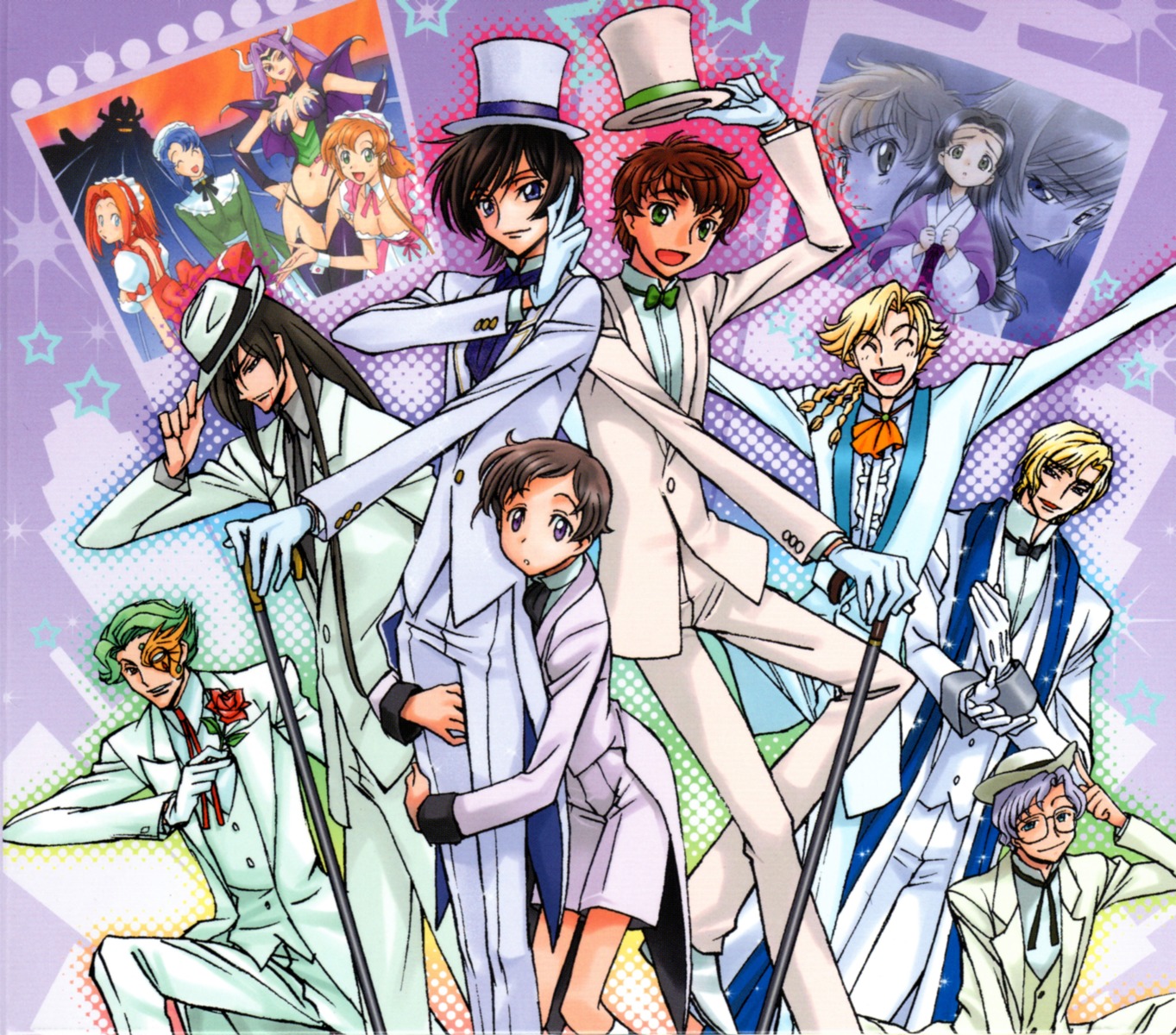 cecile_croomy, code_geass, cornelia_li_britannia, gino_weinberg, jeremiah_gottwald, kallen_stadtfeld, kimura_takahiro, kururugi_suzaku