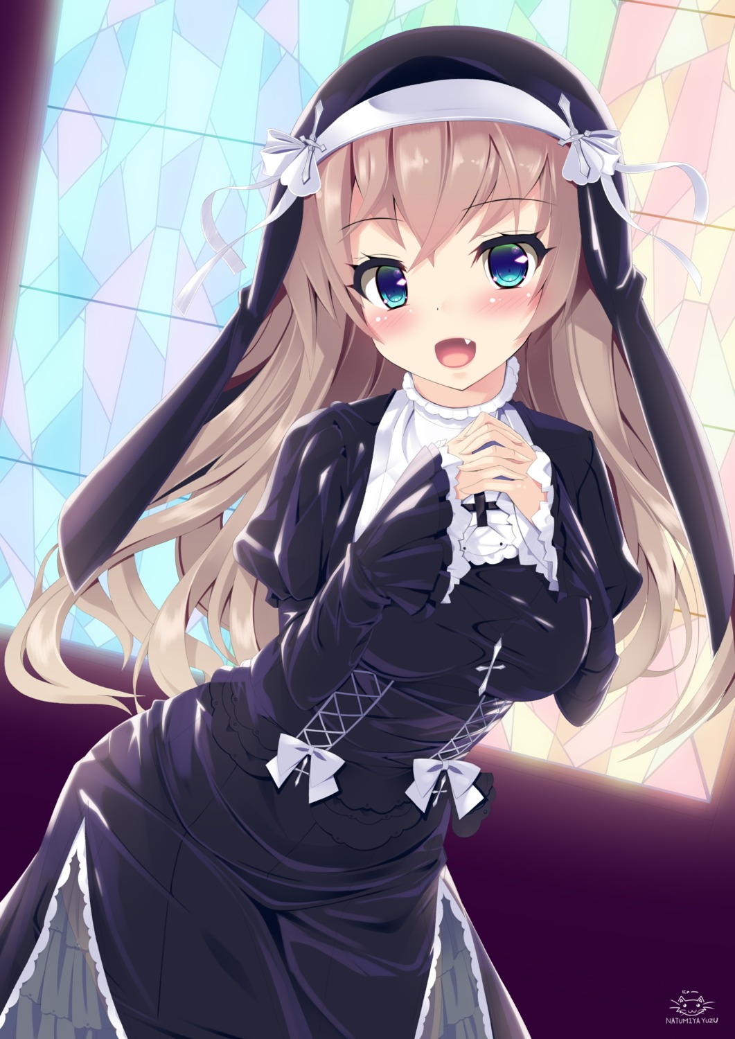 breast_hold, natsumiya_yuzu, nun