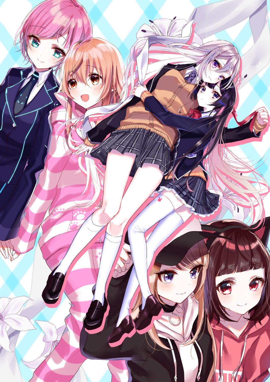 heels, higuchi_kaede, ienaga_mugi, kmnz, mc_lita, mc_liz, misumi, nijisanji