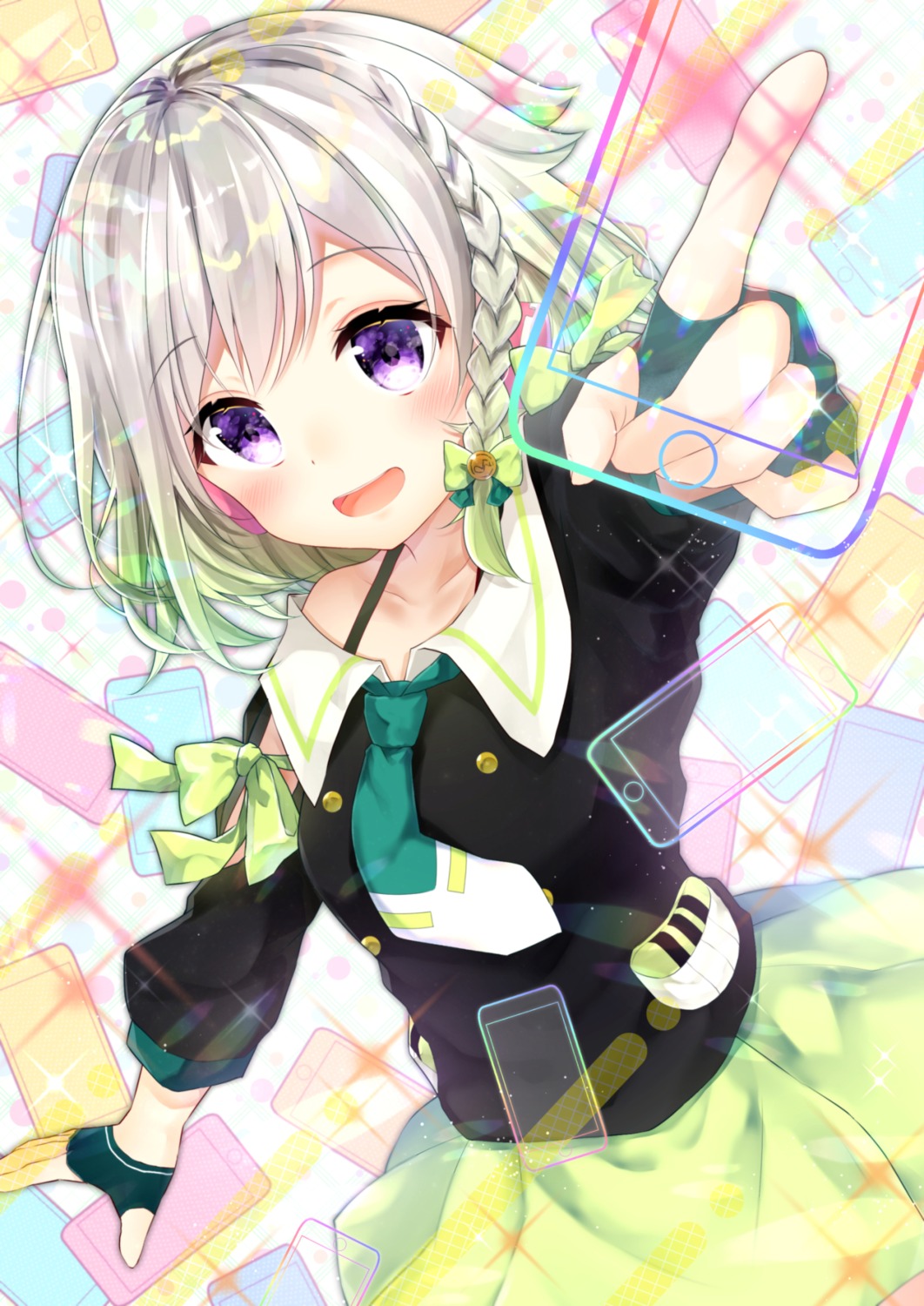 gyozanuko, headphones, yuni_(yuni_channel), yuni_channel