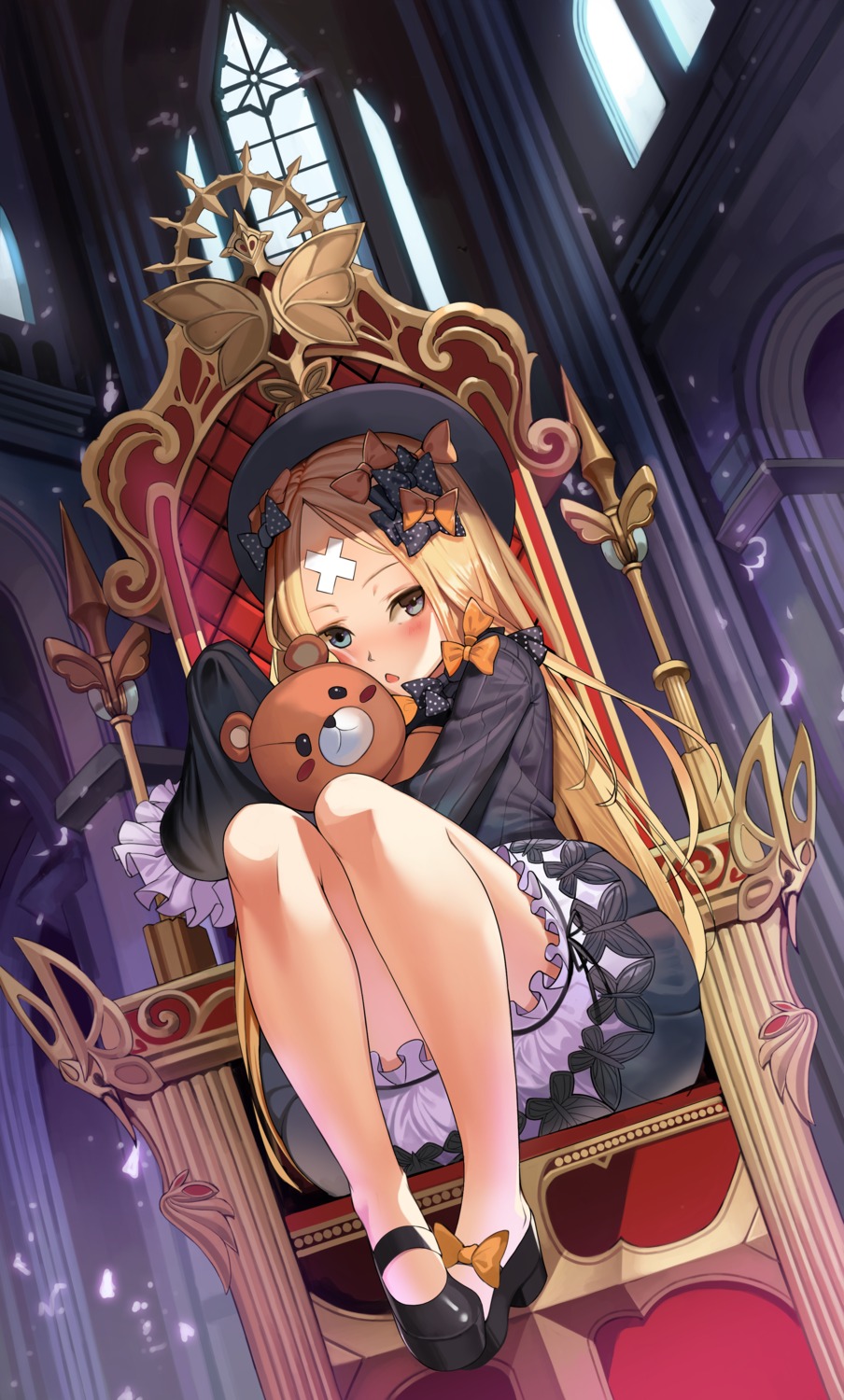 abigail_williams_(fate), bandaid, bloomers, dress, fate/grand_order, heels, merchant91