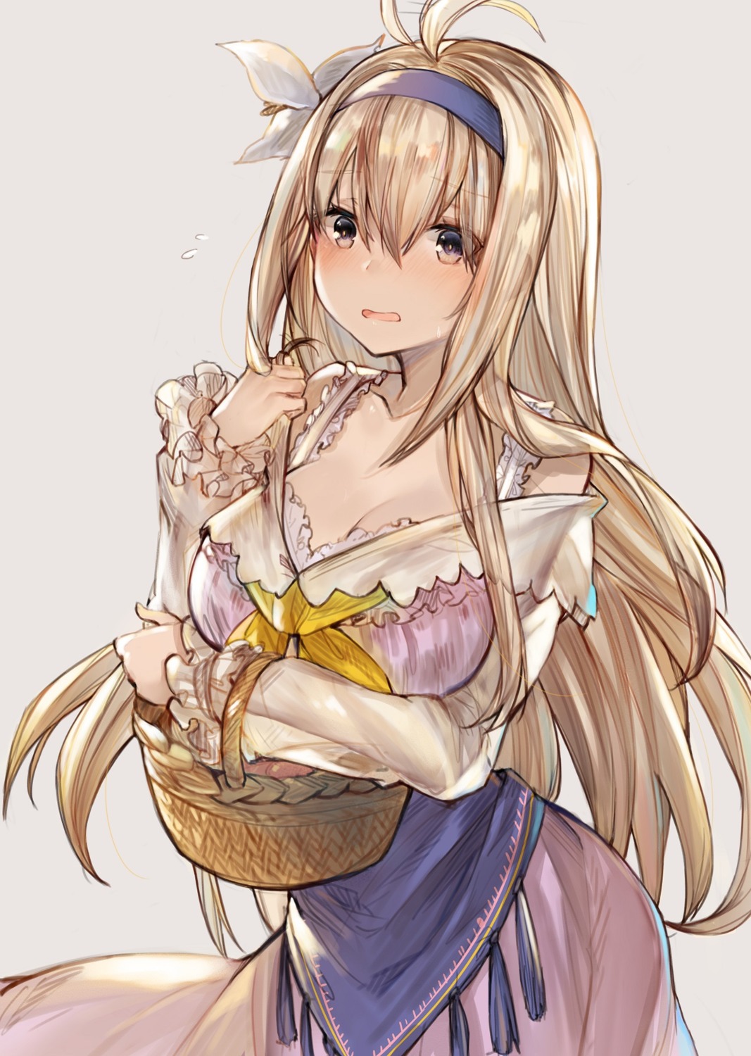 breast_hold, cleavage, dress, granblue_fantasy, jeanne_d'arc, jeanne_d'arc_(granblue_fantasy), ryuuji_teitoku