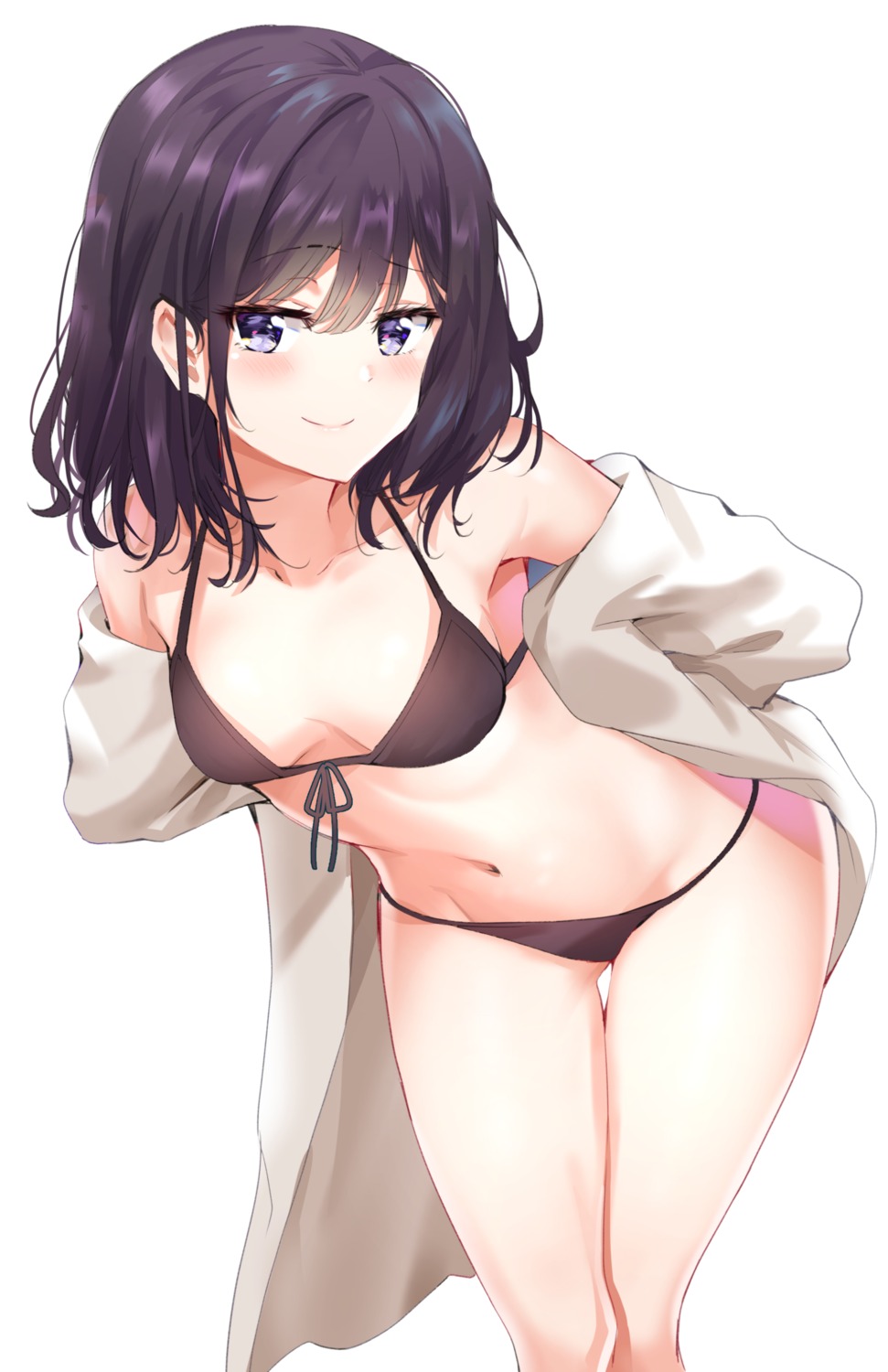 adagaki_aki, bikini, cleavage, masamune-kun_no_revenge, open_shirt, sunhyun, swimsuits