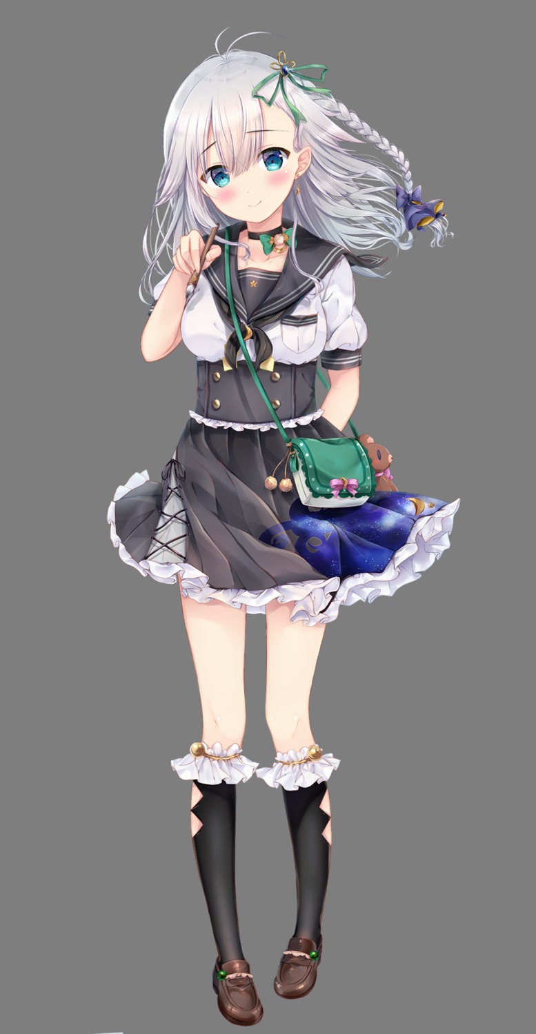 maruma_(maruma_gic), matsushima_nazuki, onsen_musume, seifuku, transparent_png