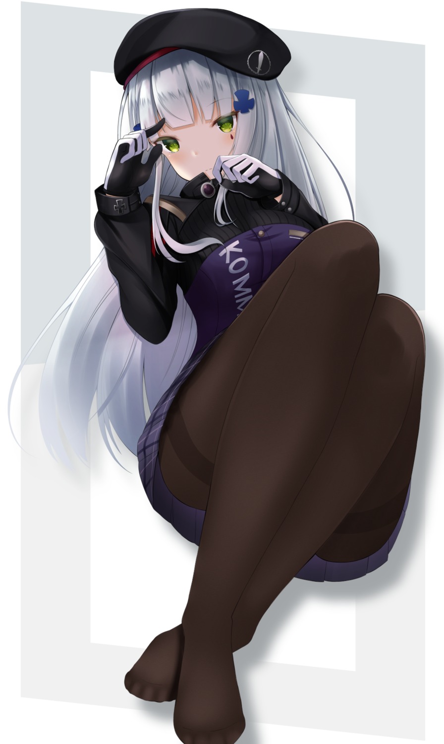 doyachii, girls_frontline, hk416_(girls_frontline), pantyhose
