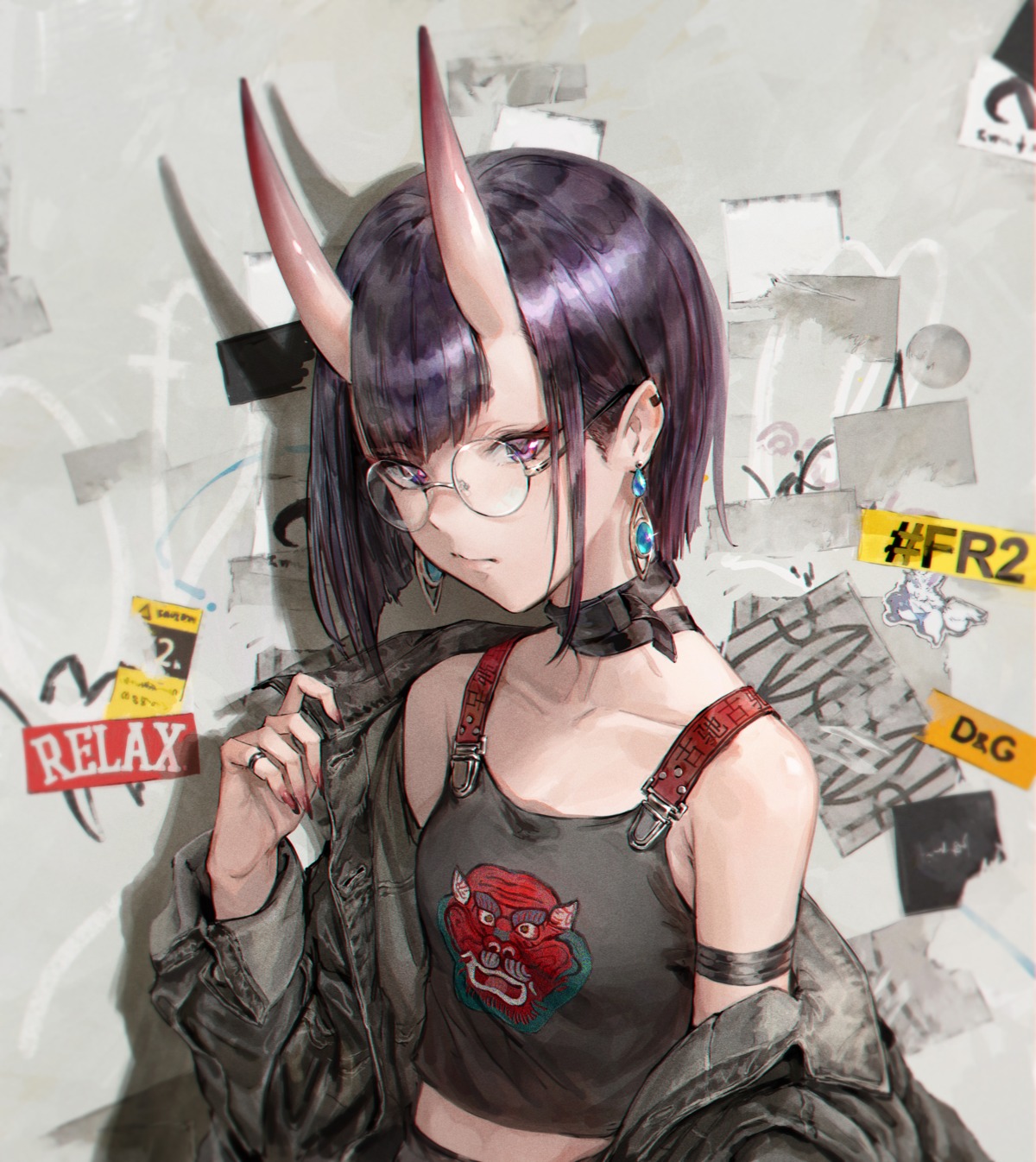 fate/grand_order, horns, megane, shogo_(shogo), shuten_douji_(fate)