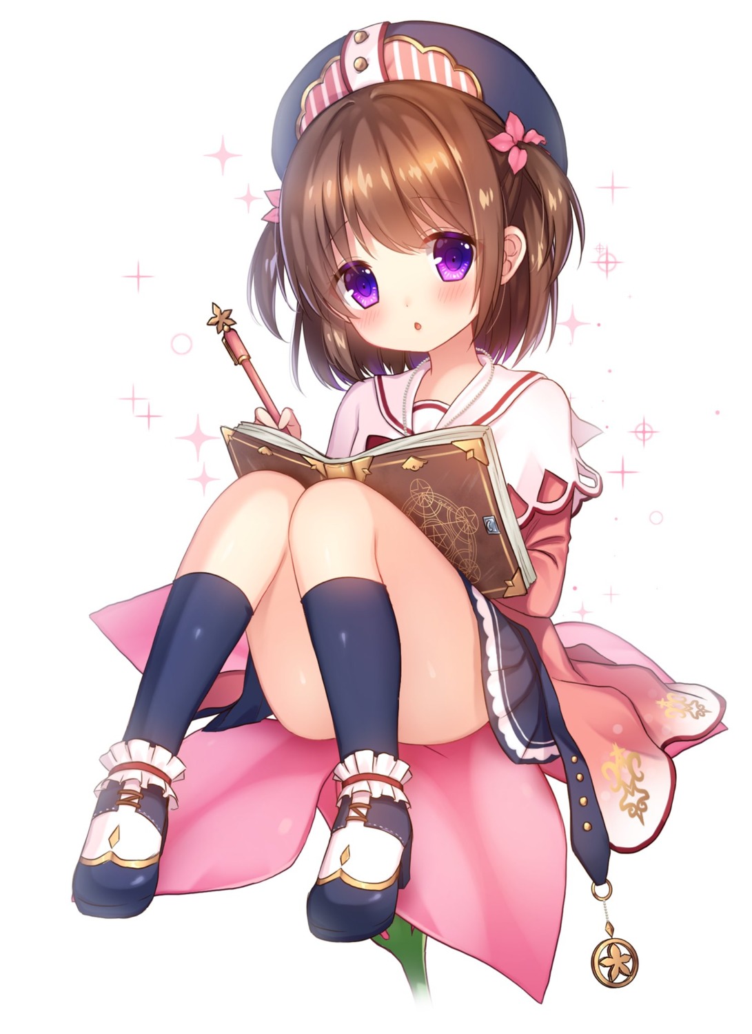 aimu_(ai_mu3), flower_knight_girl, heels, seifuku, tsutsuji_(flower_knight_girl)