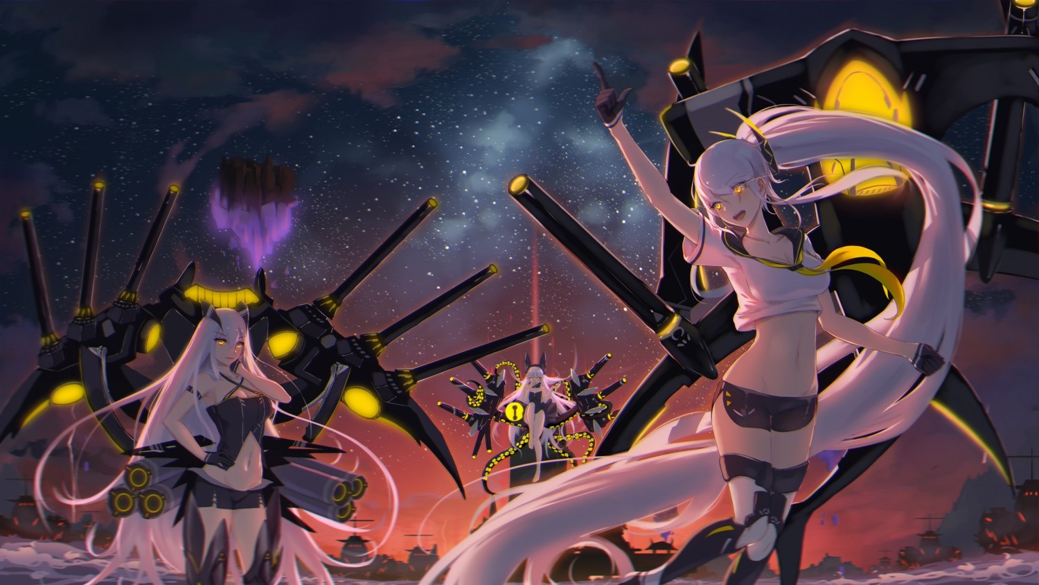 azur_lane, cleavage, observer_(azur_lane), purifier_(azur_lane), seifuku, tester_beta_(azur_lane), thighhighs, you_ni_ge_shaobing