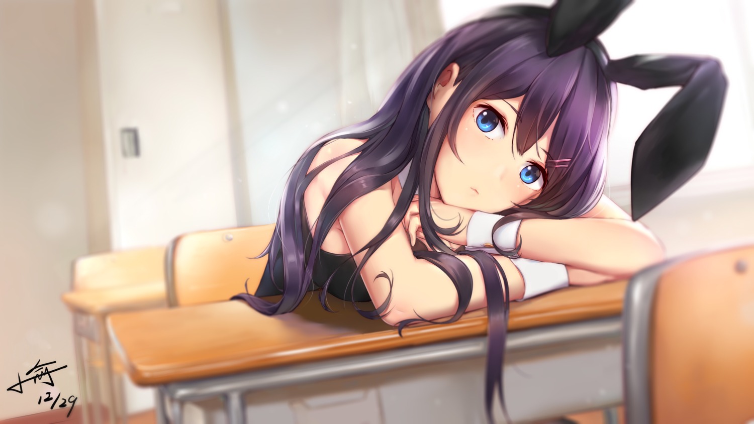 animal_ears, bunny_ears, sakurajima_mai, seishun_buta_yarou, xiaoyu