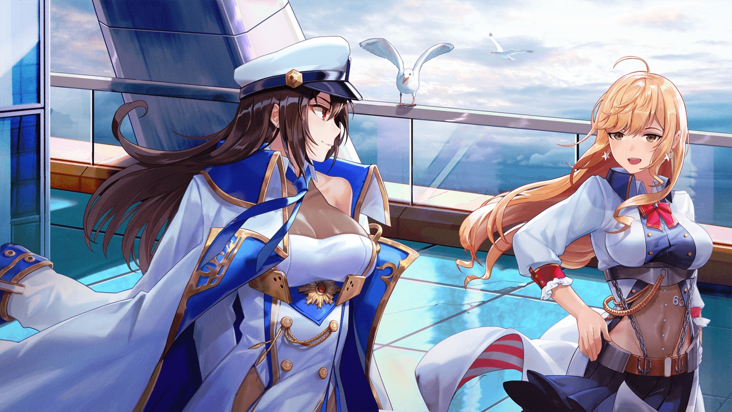game_cg, see_through, skirt_lift, sousei_no_mirage, tagme, uniform, zhanjianshaonv
