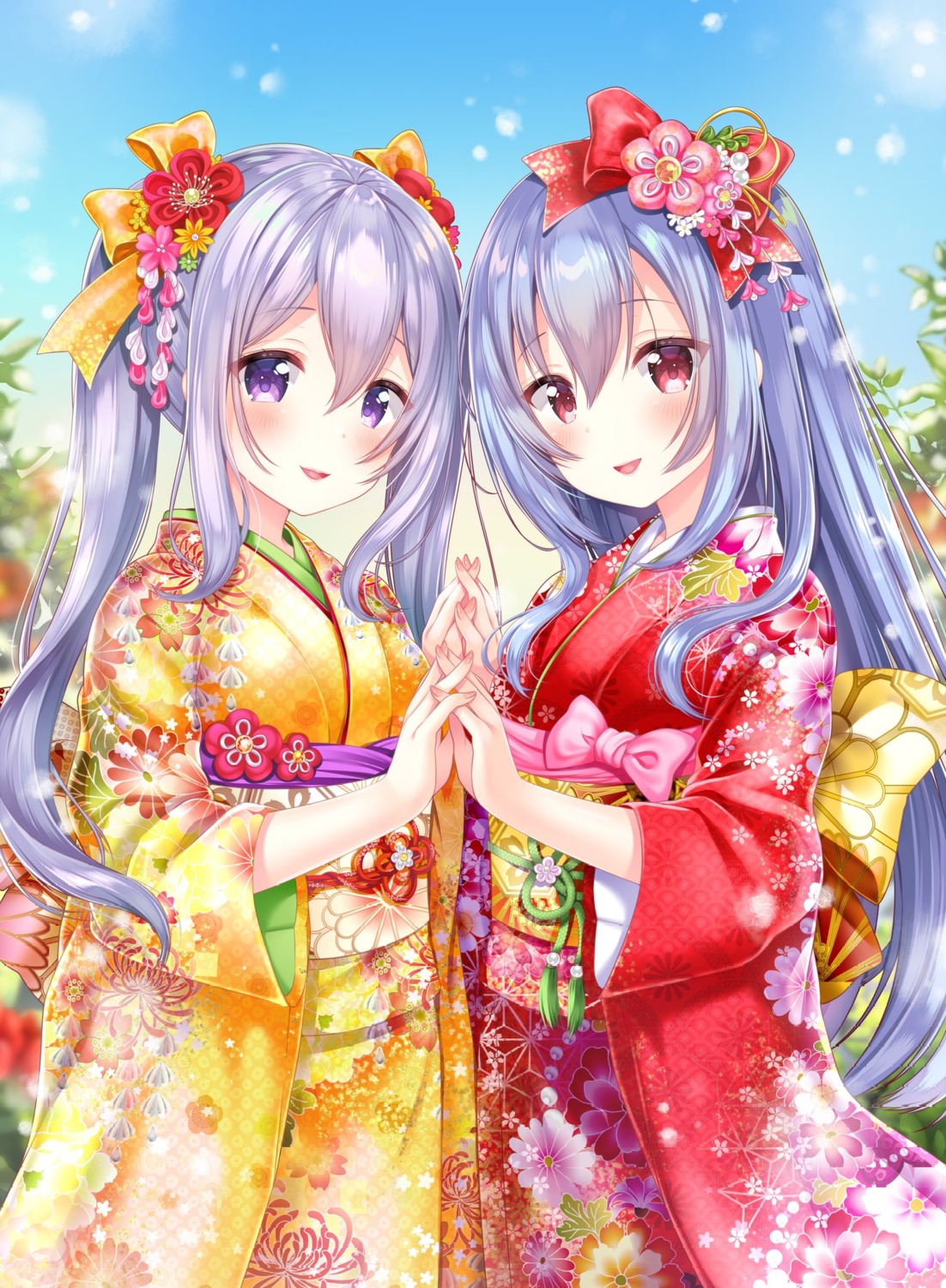 aoba_chise, aoba_project, aoba_rena, kimono, sakura_moyon