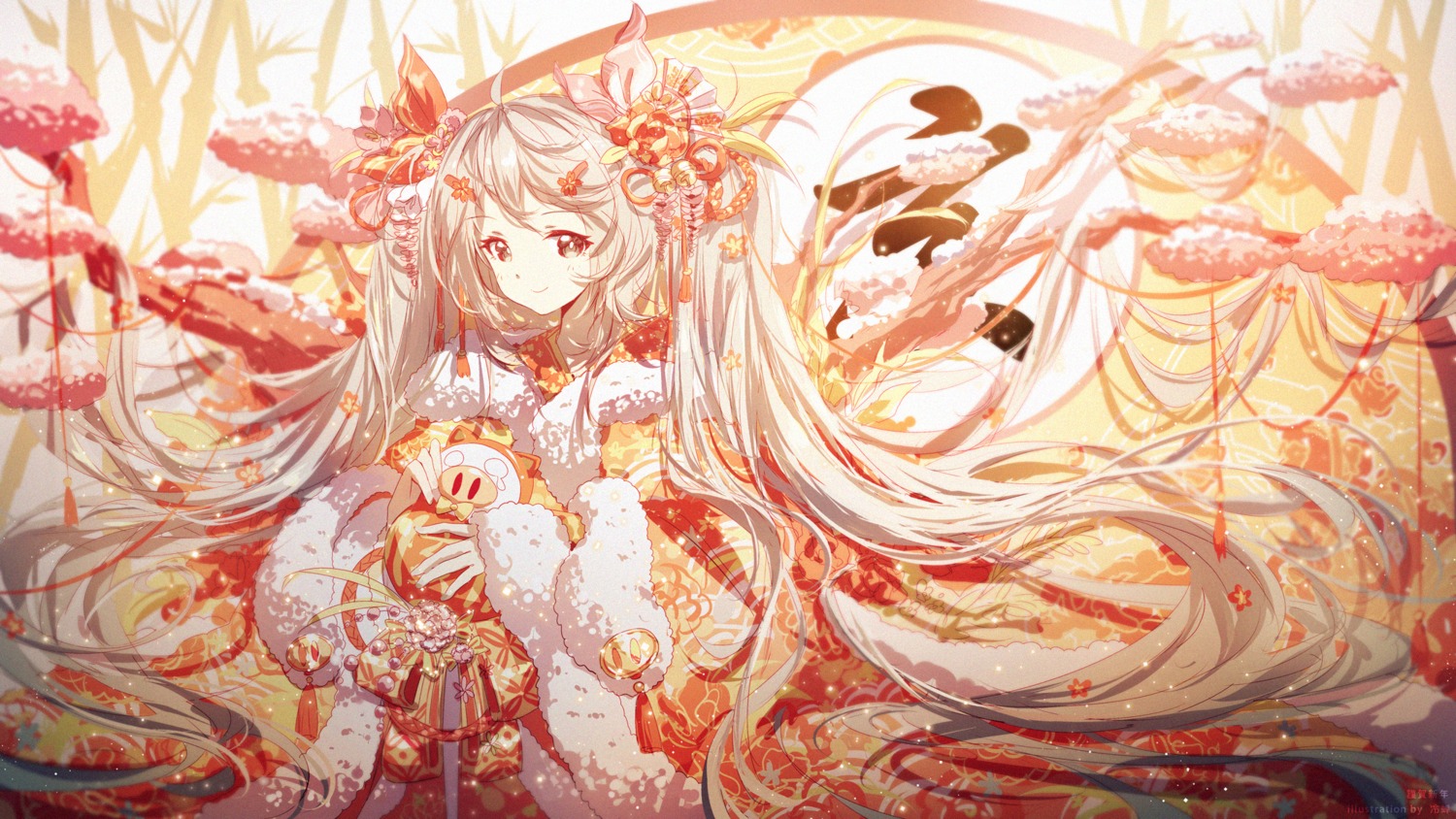 hatsune_miku, japanese_clothes, lengchan_(fu626878068), vocaloid