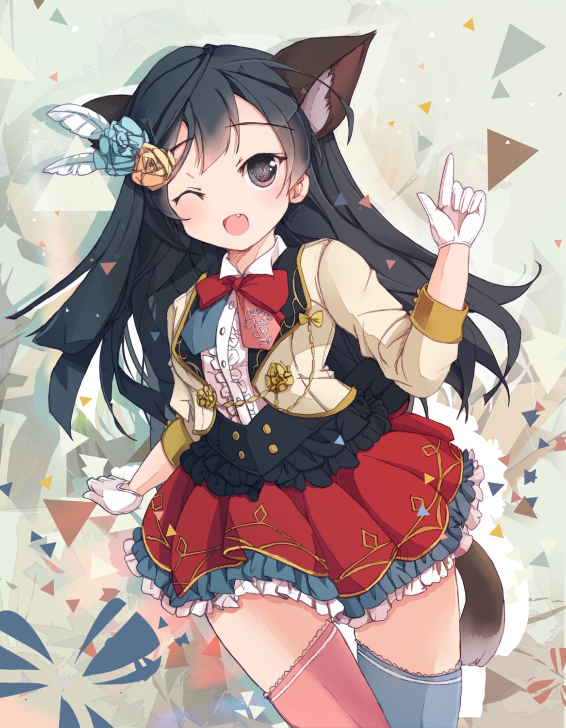 animal_ears, bondson, love_live!_(series), love_live!_nijigasaki_gakuen_school_idol_doukoukai, love_live!_school_idol_festival_all_stars, tail, thighhighs, yuuki_setsuna