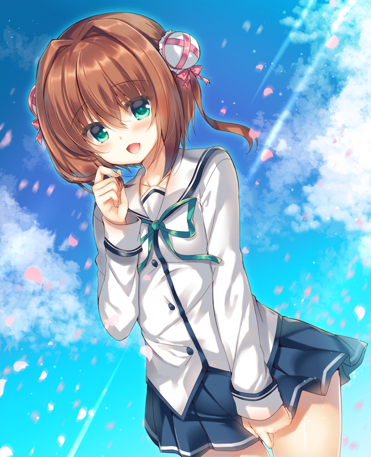asakura_yume, breast_hold, da_capo_(series), da_capo_ii, seifuku, suzunone_rena