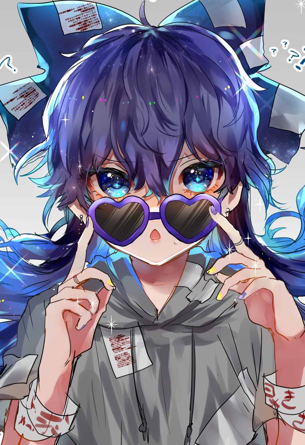 megane, sketch, suzune_hapinesu, touhou, yorigami_shion