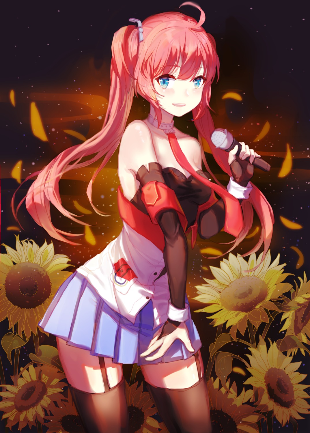 azur_lane, bekko, cleavage, san_diego_(azur_lane), stockings, thighhighs