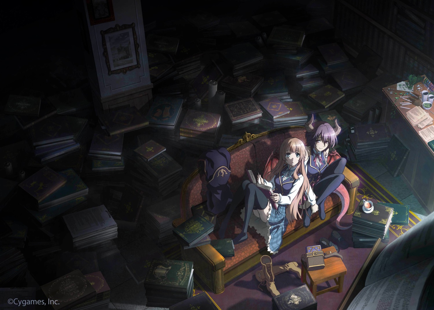 anne_(shingeki_no_bahamut), grea, horns, manaria_friends, seifuku, shingeki_no_bahamut, tagme, thighhighs