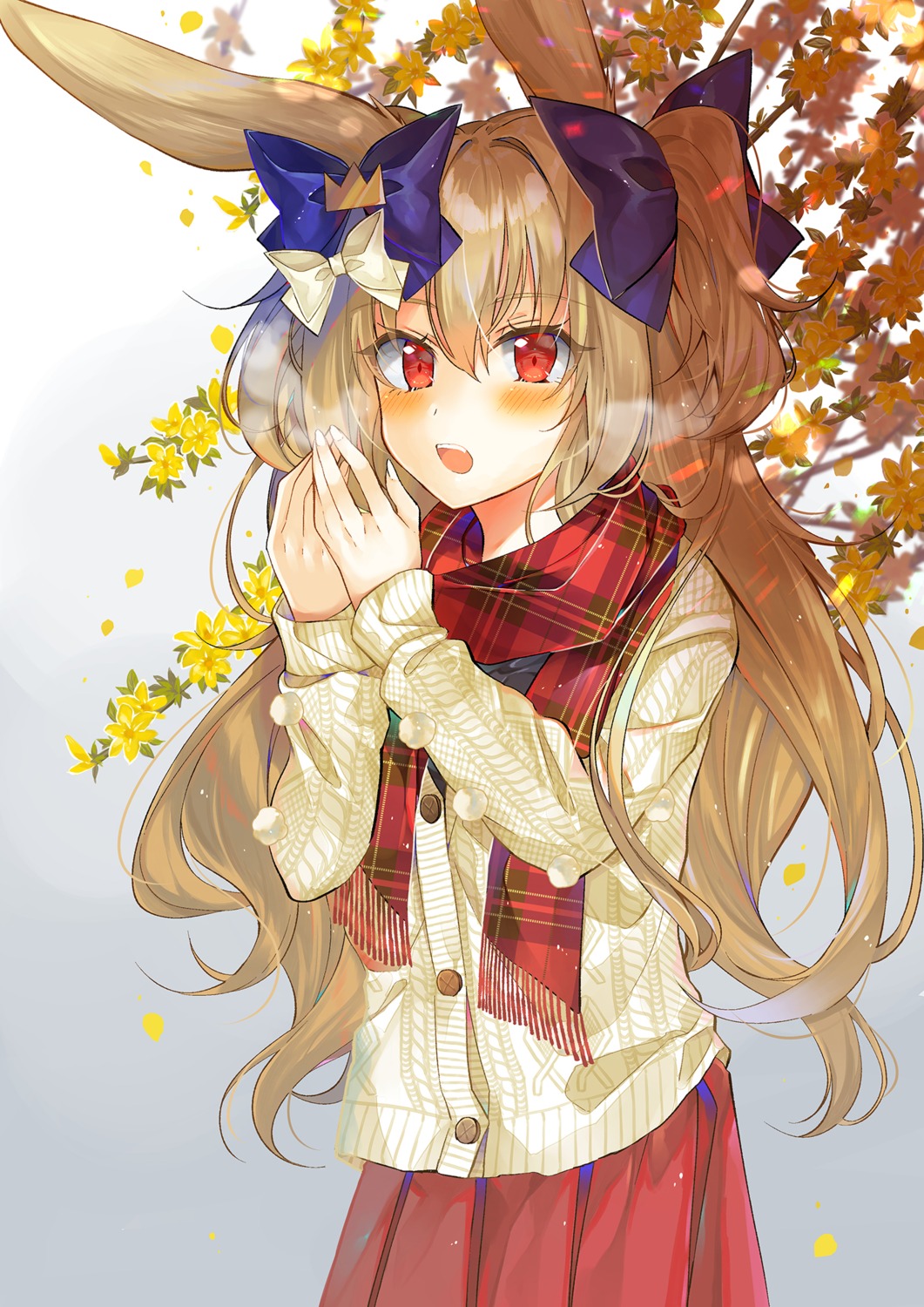 animal_ears, bunny_ears, saichuu, sweater