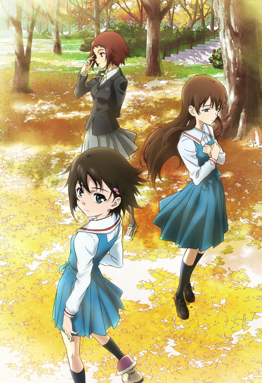 ando_aiko, breast_hold, isurugi_noe, seifuku, sekiguchi_kanami, true_tears, yuasa_hiromi