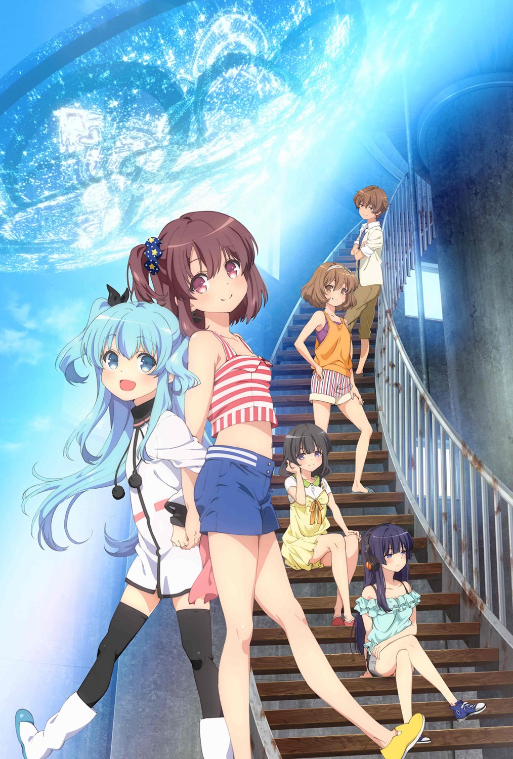dress, komiya_nonoka, mizusaka_souta, mizusaka_yuzuki, noel_(sora_no_method), shiihara_koharu, sora_no_method, thighhighs
