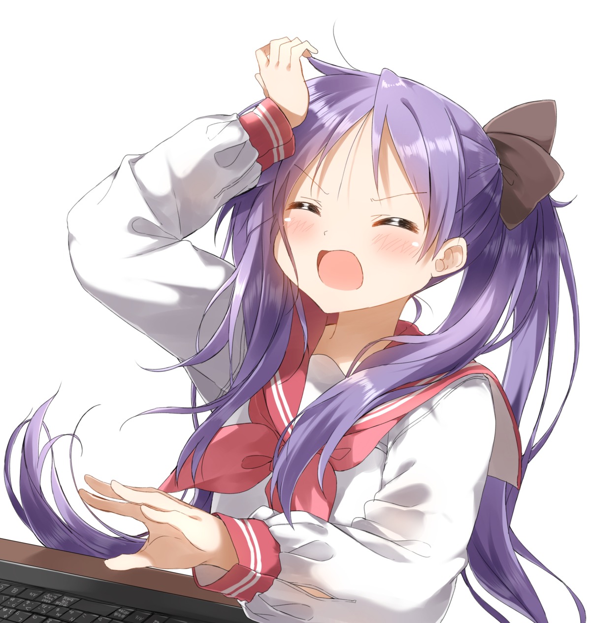 hiiragi_kagami, lucky_star, pentagon, seifuku