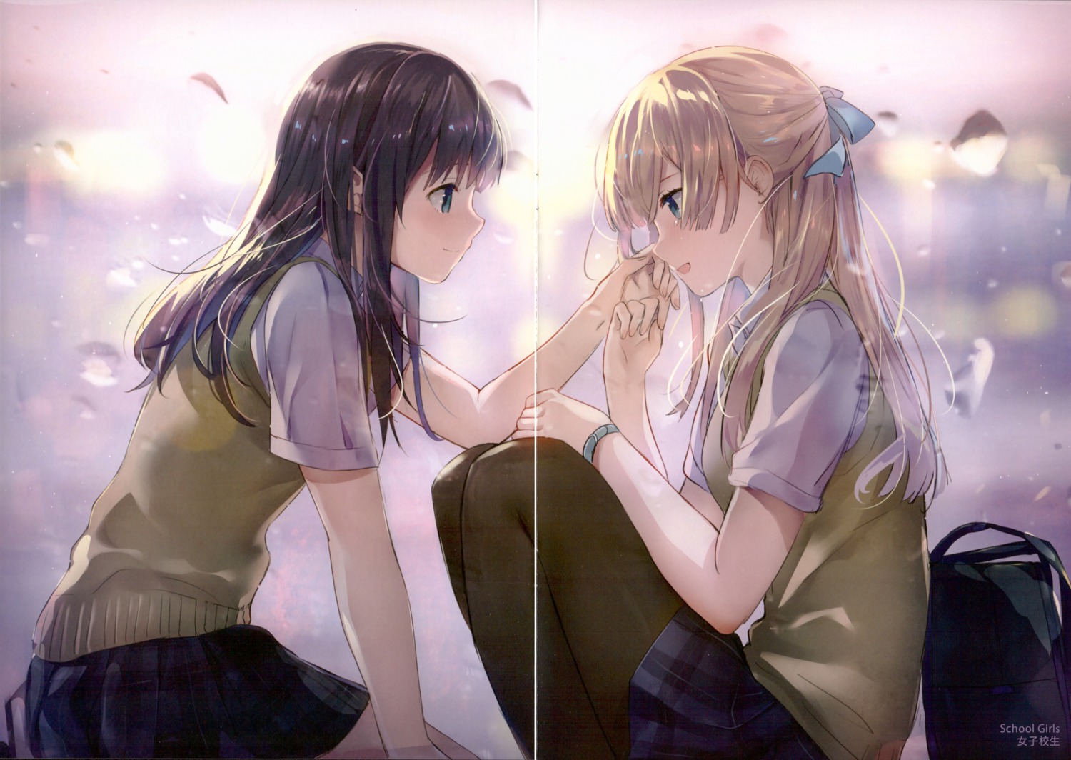 fixme, gap, pantyhose, raemz, seifuku, weee, yuri