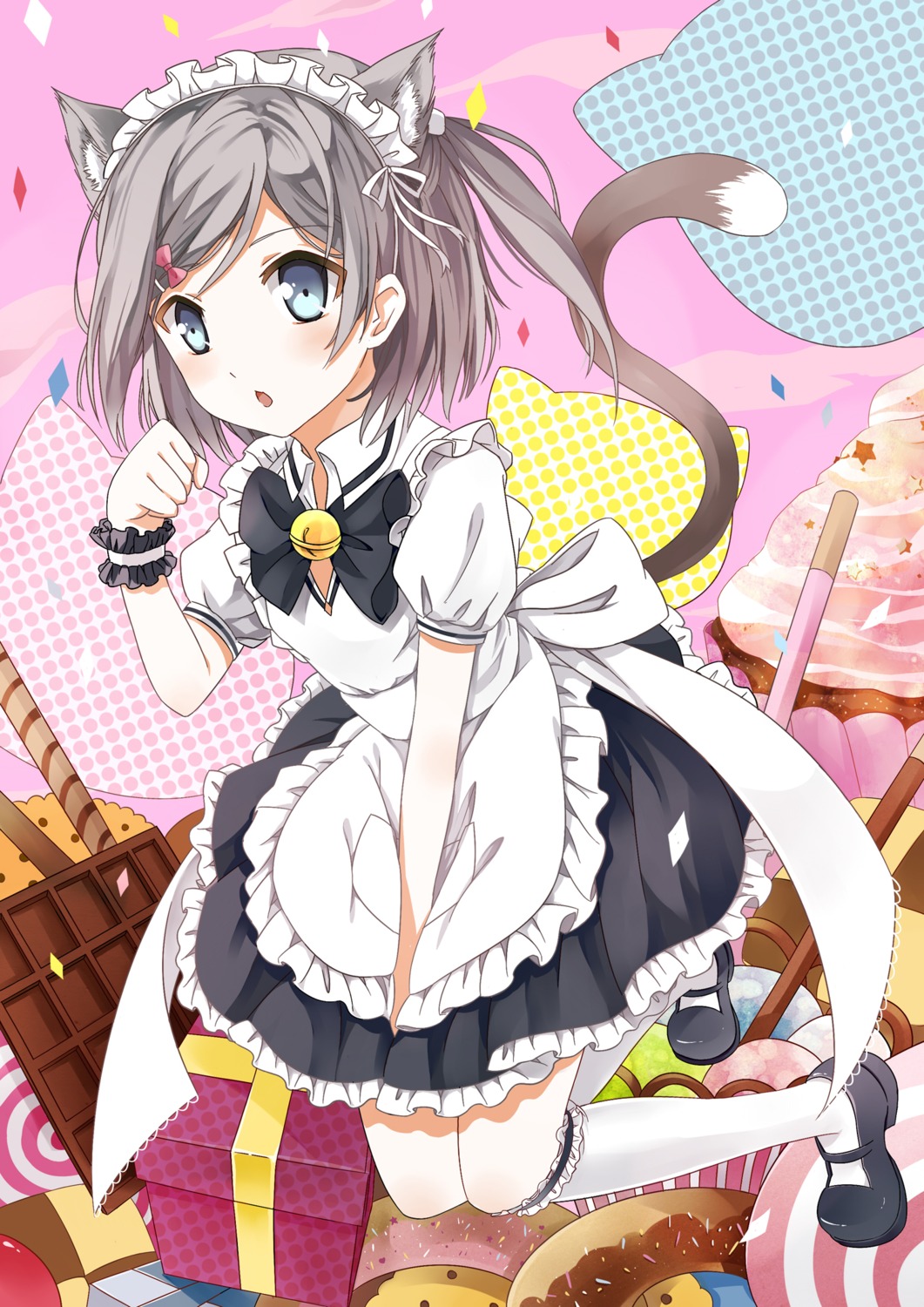 animal_ears, heels, hentai_ouji_to_warawanai_neko, maid, nekomimi, tail, tons, tsutsukakushi_tsukiko