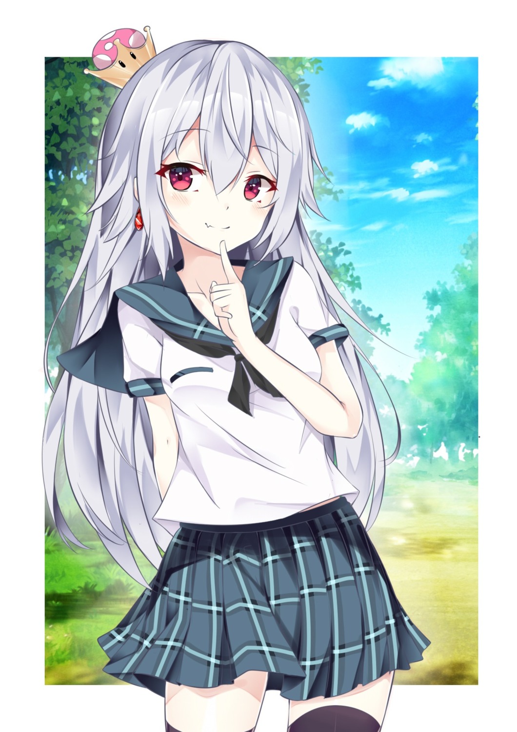 ai_cao, breast_hold, new_super_mario_bros._u_deluxe, princess_king_boo, seifuku, thighhighs