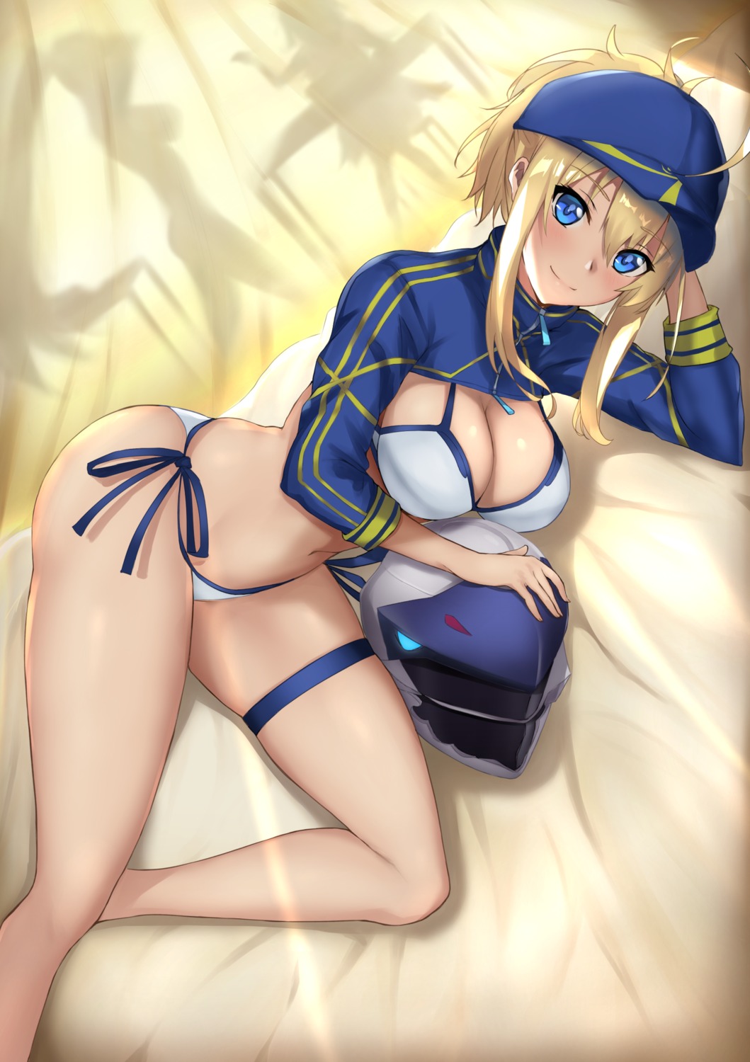 akatsuki_ikki, bikini, cleavage, fate/grand_order, garter, heroine_xx, swimsuits