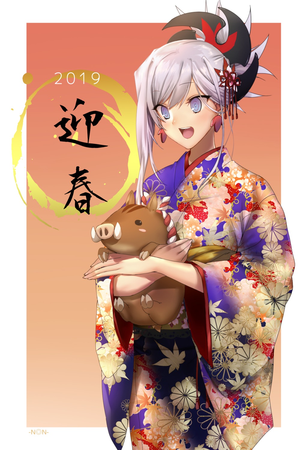 fate/grand_order, kimono, miyamoto_musashi_(fate), non_(nonzile)