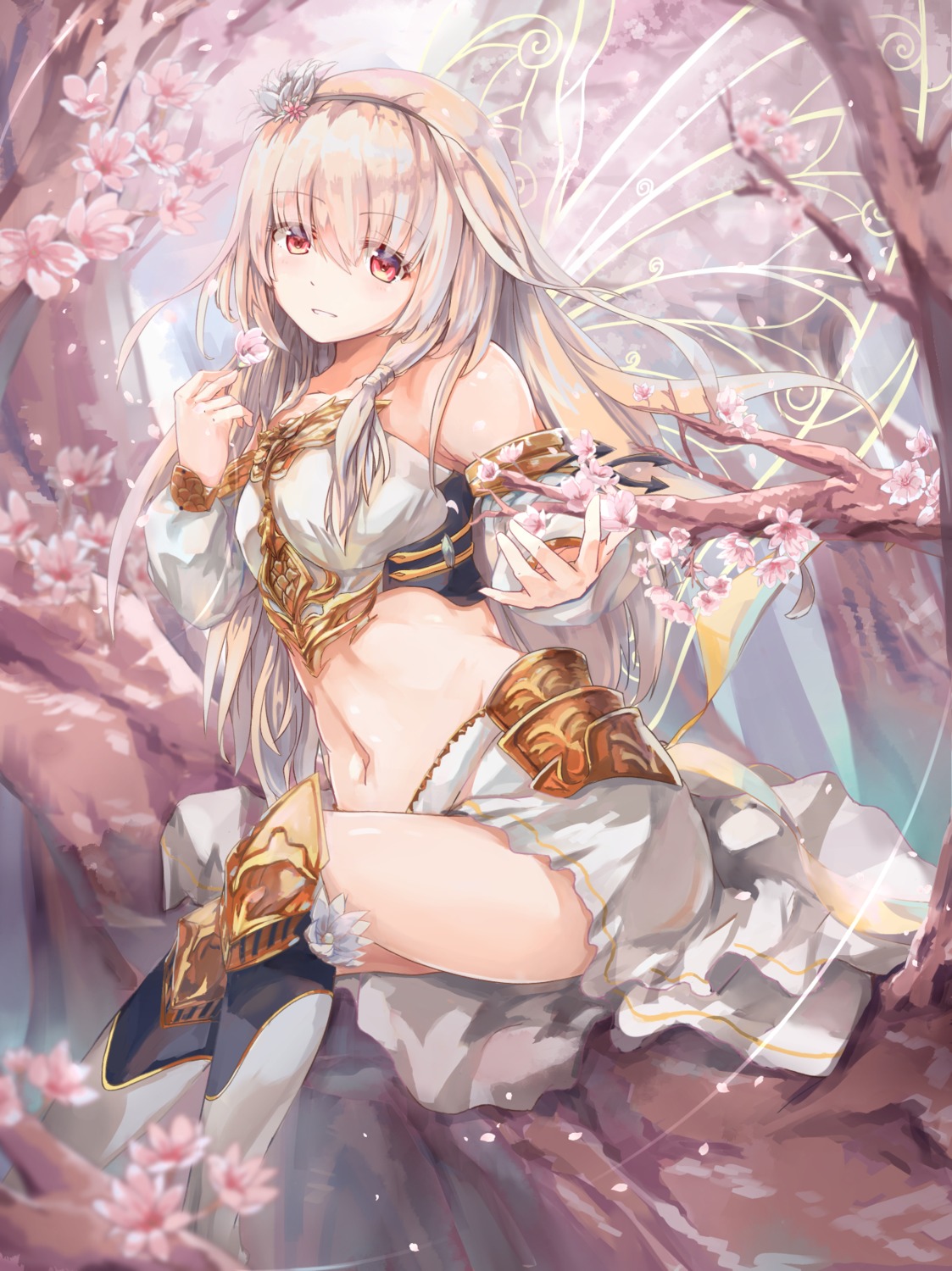 armor, fairy_princess_(shadowverse), koomoi, shadowverse, thighhighs, wings