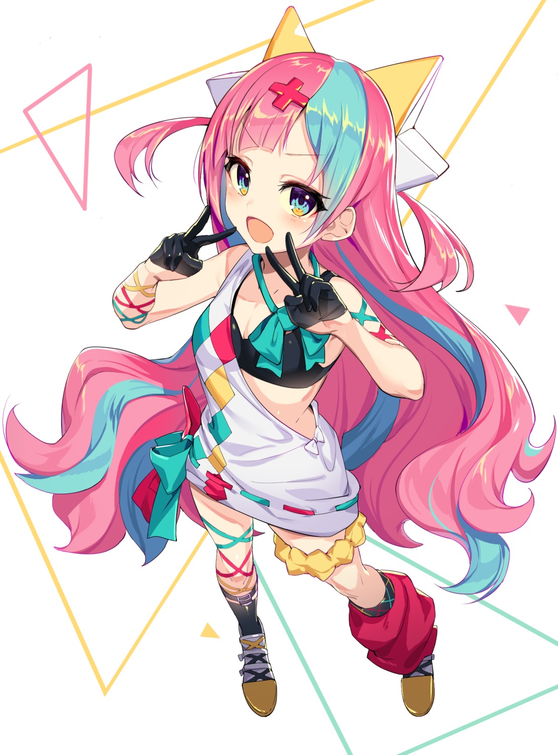 cleavage, garter, icomochi, pinky_pop_hepburn, the_moon_studio