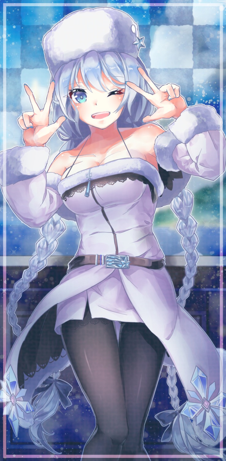 avrora_(azur_lane), azur_lane, cleavage, pantyhose, shometsu-kei_no_teruru