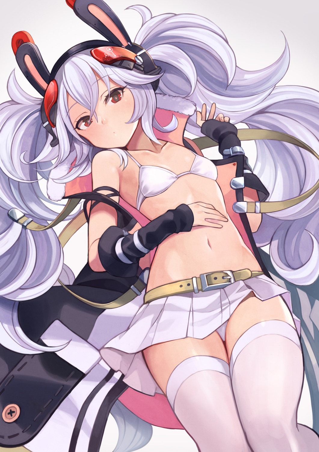 animal_ears, azur_lane, bra, bunny_ears, laffey_(azur_lane), pantsu, thighhighs, yuko_(uc_yuk)