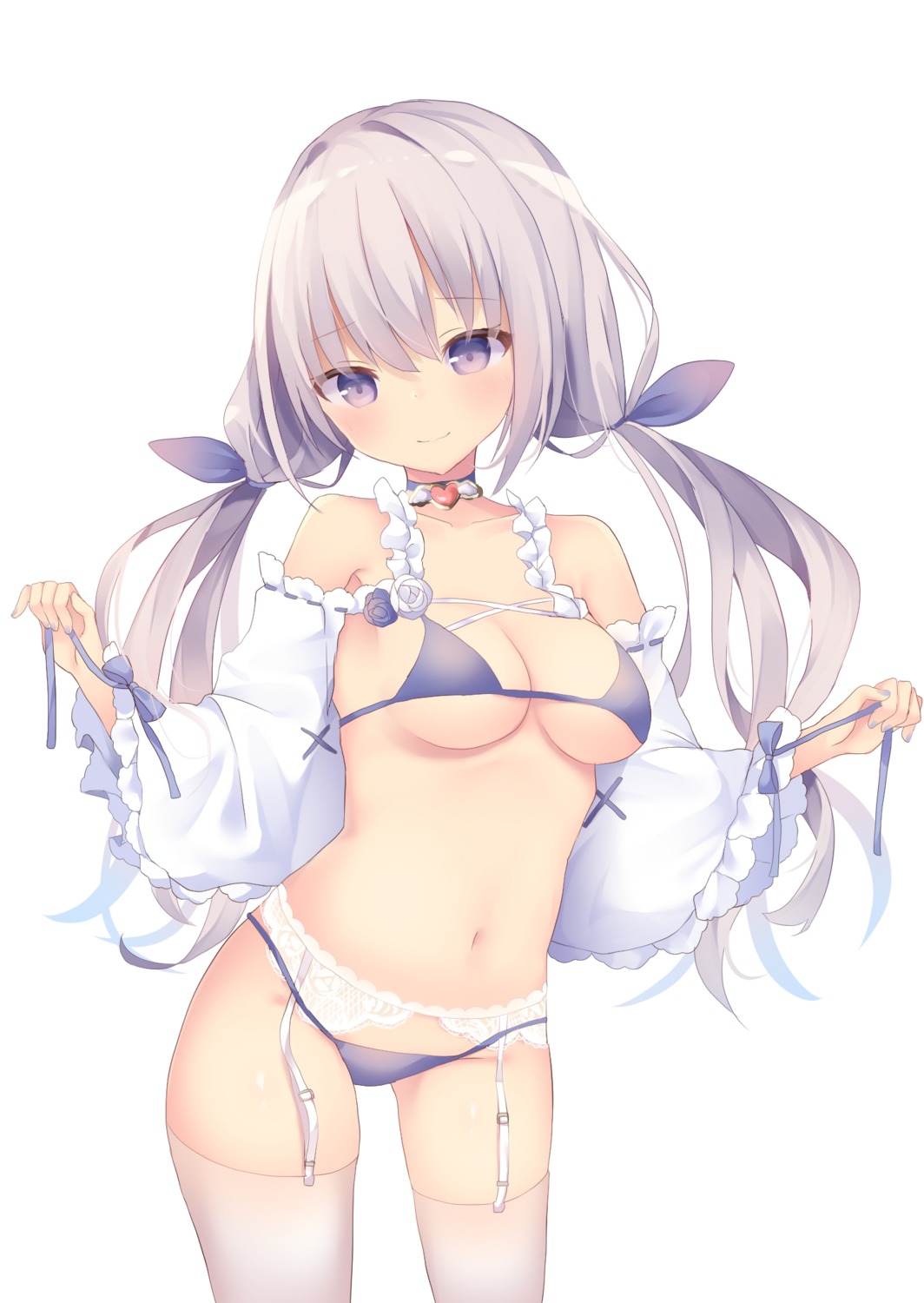 bikini, garter_belt, stockings, swimsuits, thighhighs, tsuruse