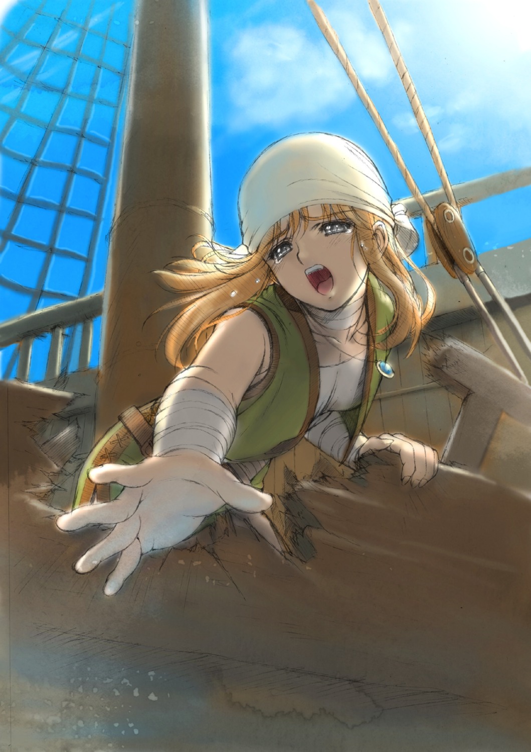 bandages, falcom, taue_shunsuke, terra_(ys), ys, ys_vi