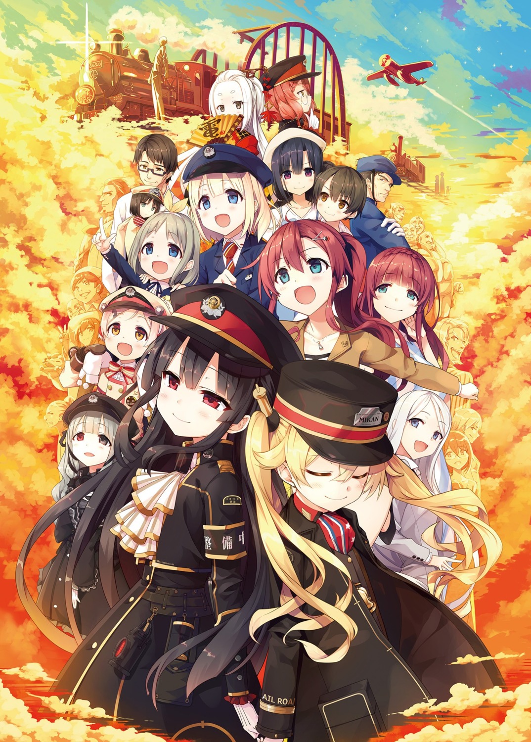 cura, denshahime, hachiroku, hayase_fukami, heterochromia, hinai_paulette, hiyoko_(maitetsu), houshou_kisaki