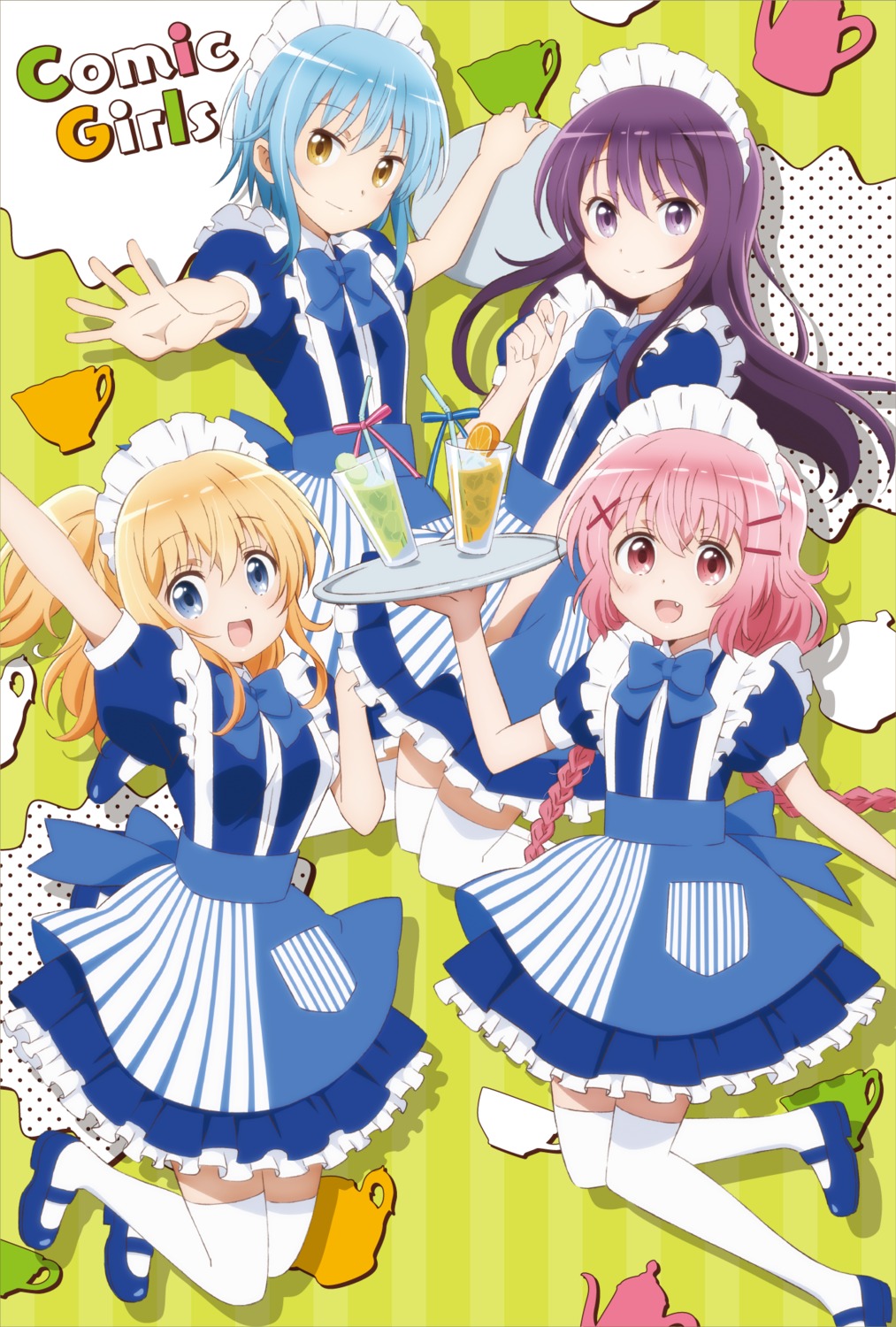 comic_girls, heels, irokawa_ruki, katsuki_tsubasa, koizuka_koyume, maid, moeta_kaoruko, tagme