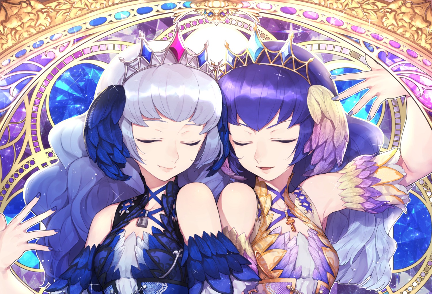 aikatsu_friends!, hitoto, shirayuri_kaguya, shirayuri_sakuya
